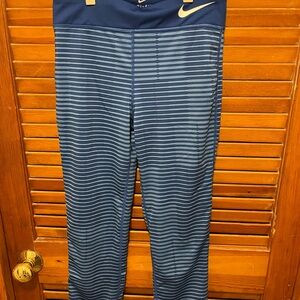 Nike Kids Leggings with Blue Stripes